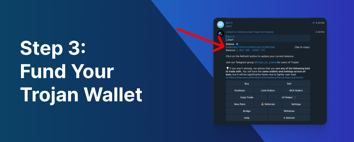 Fund Trojan Wallet