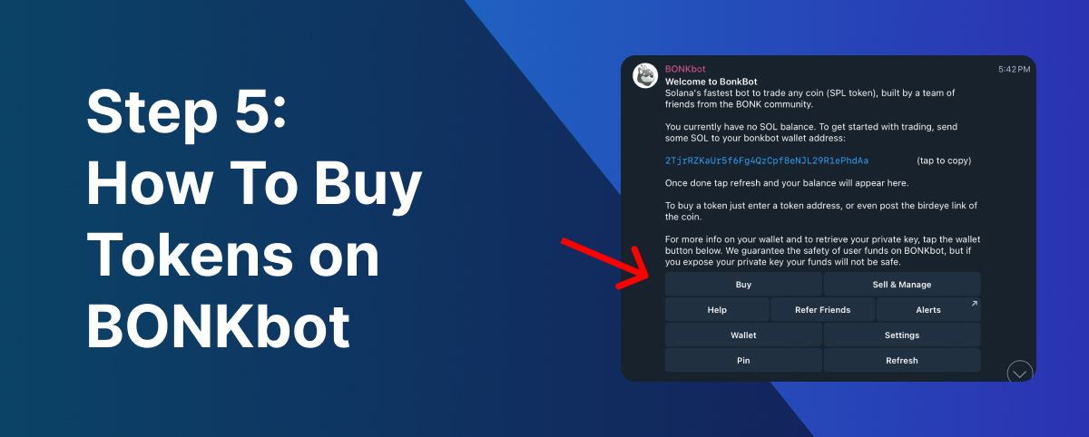 How To Buy Tokens on BONKbot